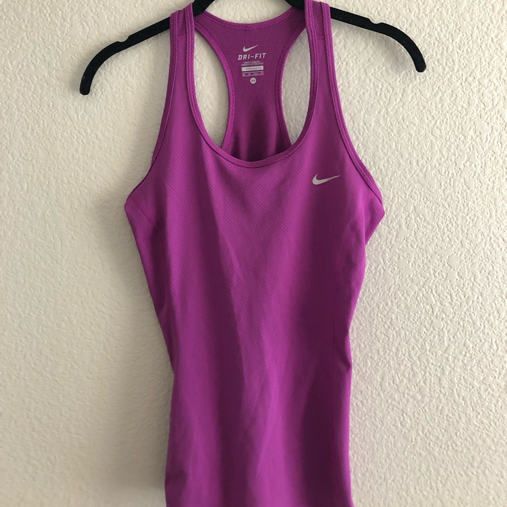 Purple Nike Dri-Fit tank, xs